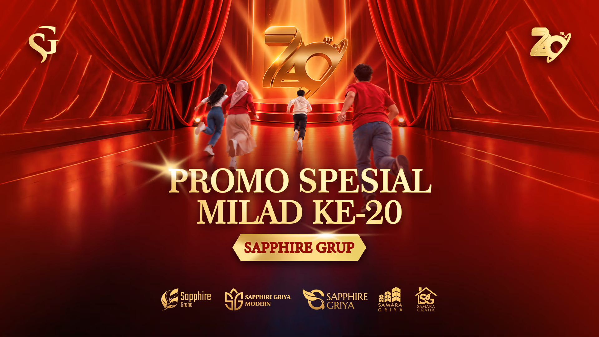 Rayakan Milad ke-20 Sapphire Grup, Sapphire Griya Modern Hadirkan Promo Potongan Harga Hingga Puluhan Juta!