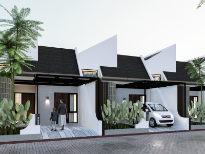 Rumah Mezanine Tegal, Hunian Modern untuk Gaya Hidup WFH